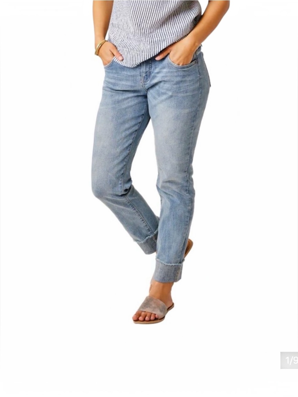Carve Designs Carson Jeans Beach Blue Raw Hem Slim Boyfriend Women’s Size 0